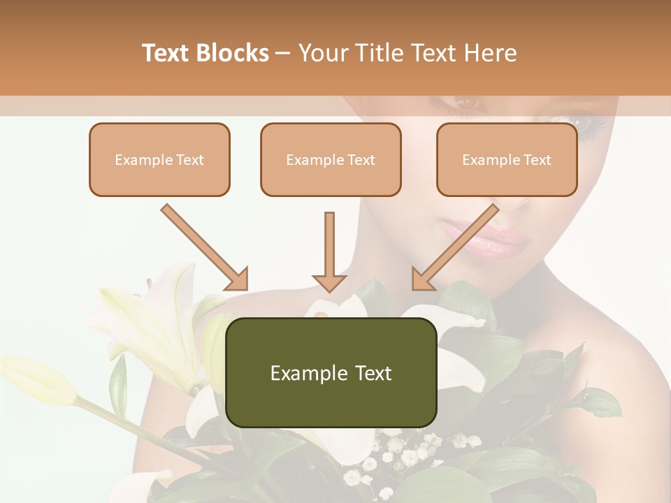 Pretty Girl Female PowerPoint Template