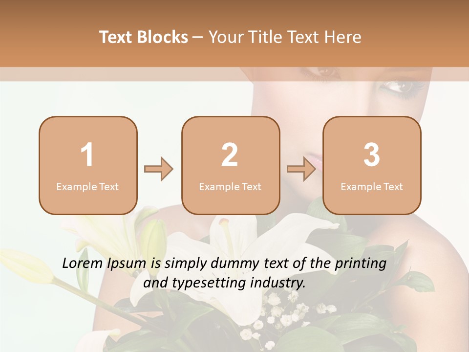 Pretty Girl Female PowerPoint Template