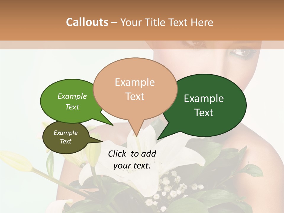 Pretty Girl Female PowerPoint Template