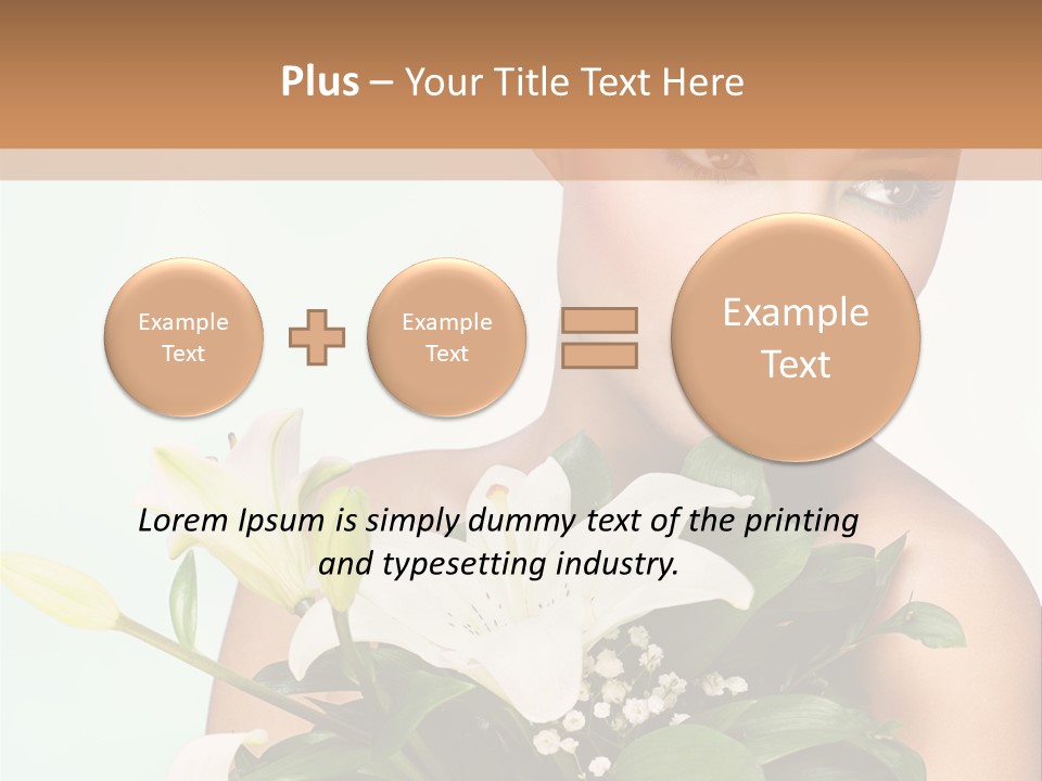 Pretty Girl Female PowerPoint Template