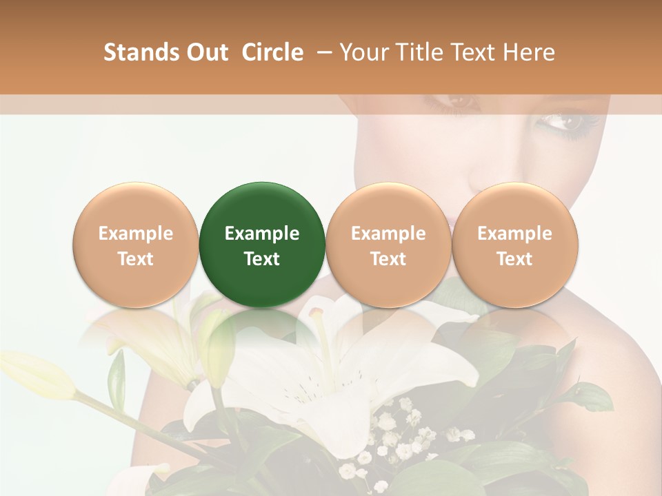 Pretty Girl Female PowerPoint Template