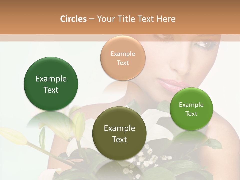 Pretty Girl Female PowerPoint Template
