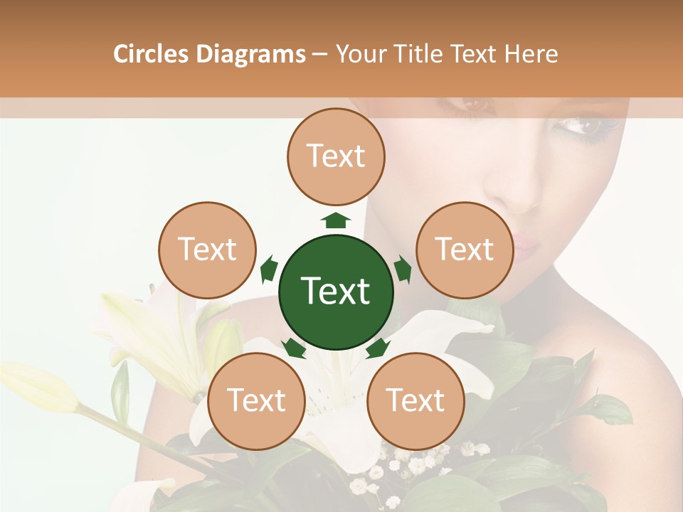 Pretty Girl Female PowerPoint Template