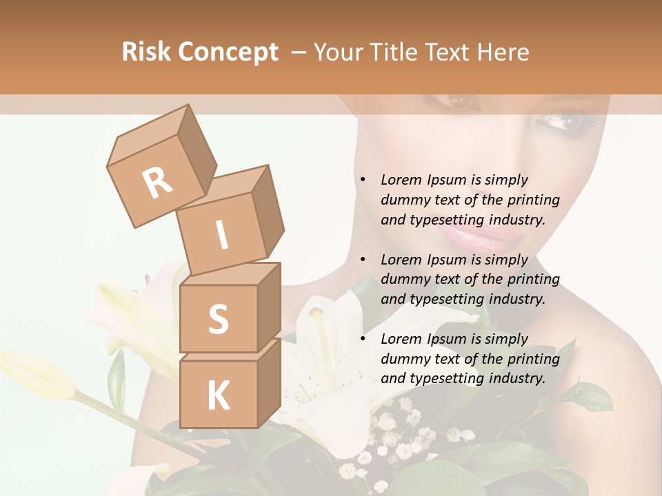 Pretty Girl Female PowerPoint Template