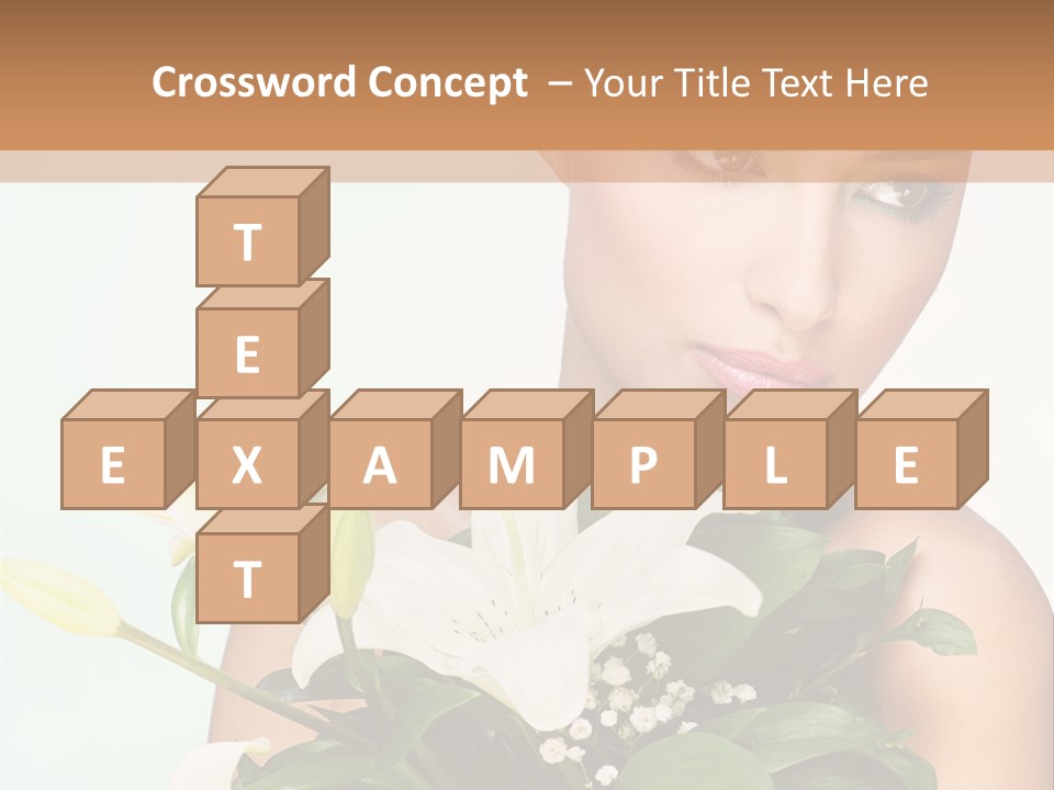 Pretty Girl Female PowerPoint Template