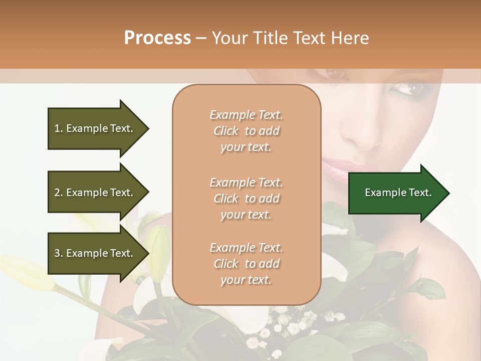 Pretty Girl Female PowerPoint Template