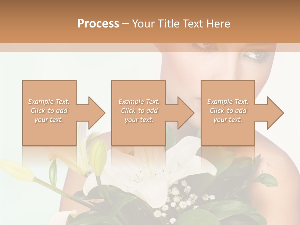 Pretty Girl Female PowerPoint Template