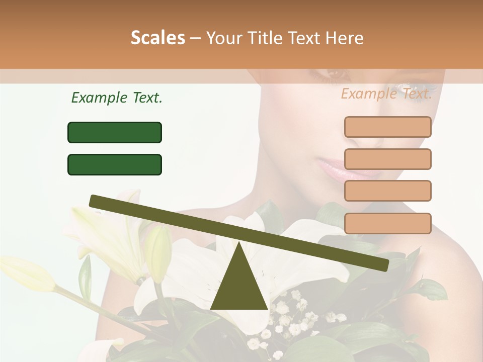 Pretty Girl Female PowerPoint Template