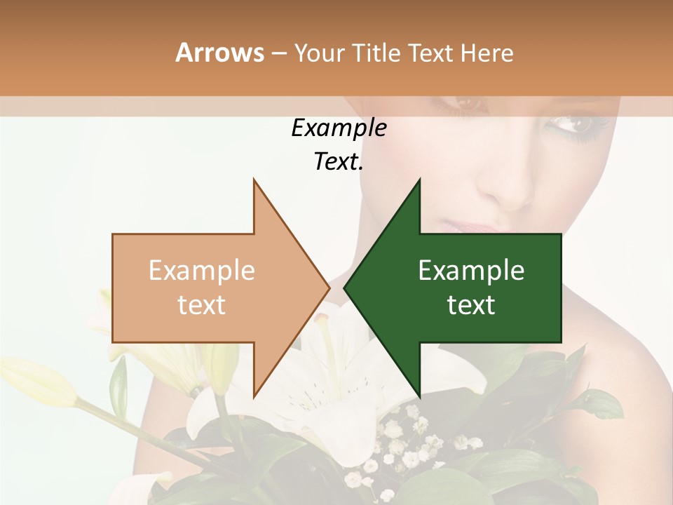 Pretty Girl Female PowerPoint Template