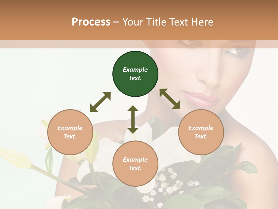 Pretty Girl Female PowerPoint Template