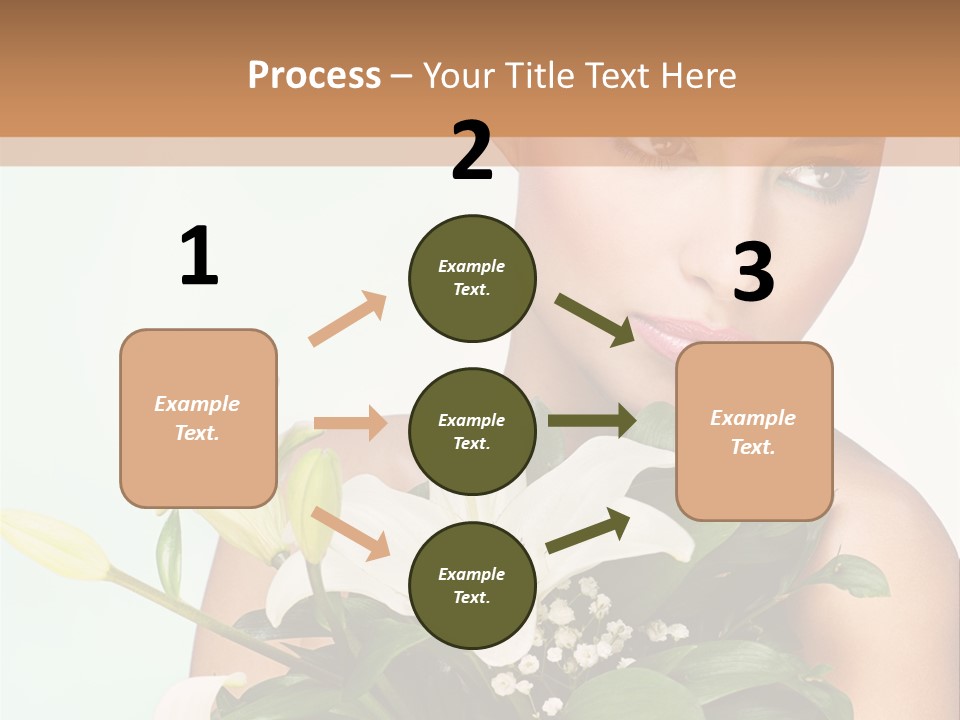 Pretty Girl Female PowerPoint Template