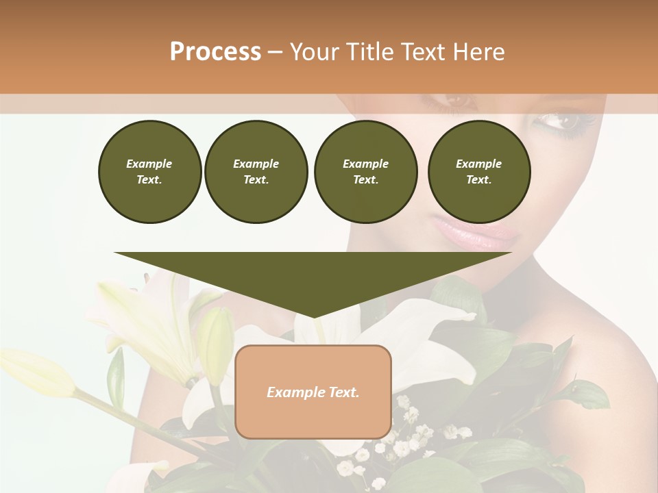 Pretty Girl Female PowerPoint Template