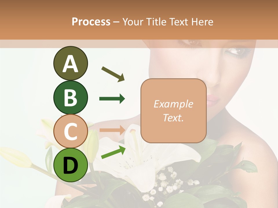 Pretty Girl Female PowerPoint Template