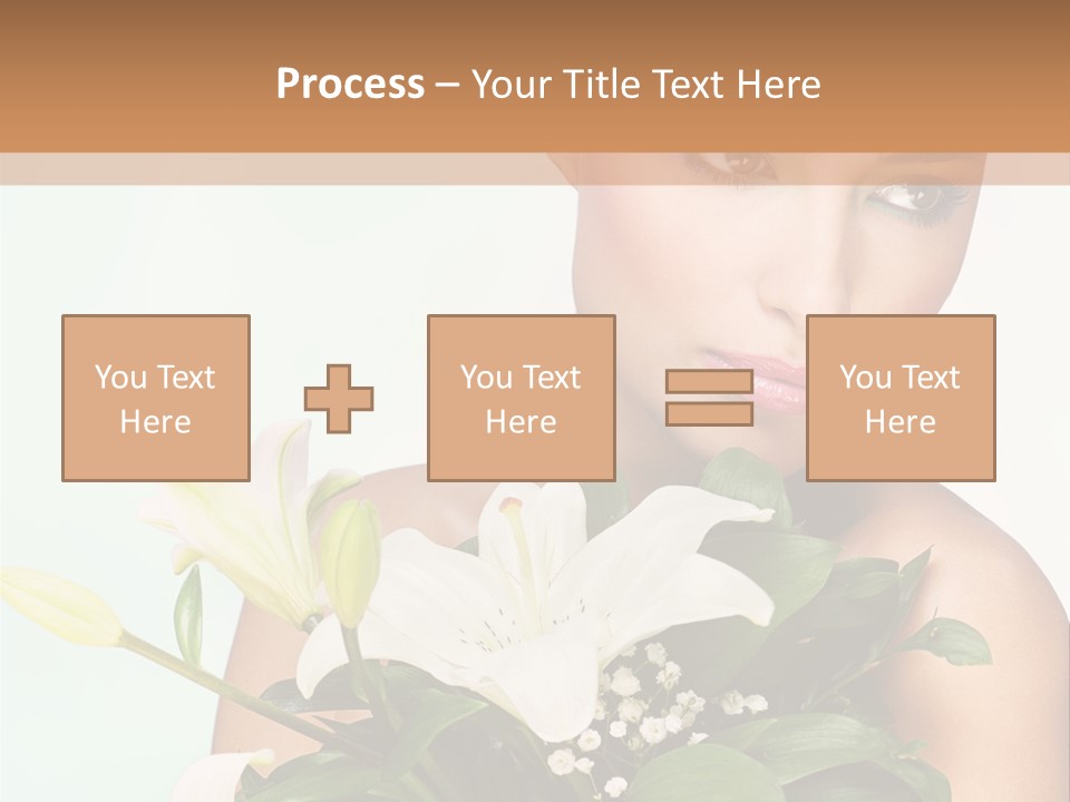 Pretty Girl Female PowerPoint Template