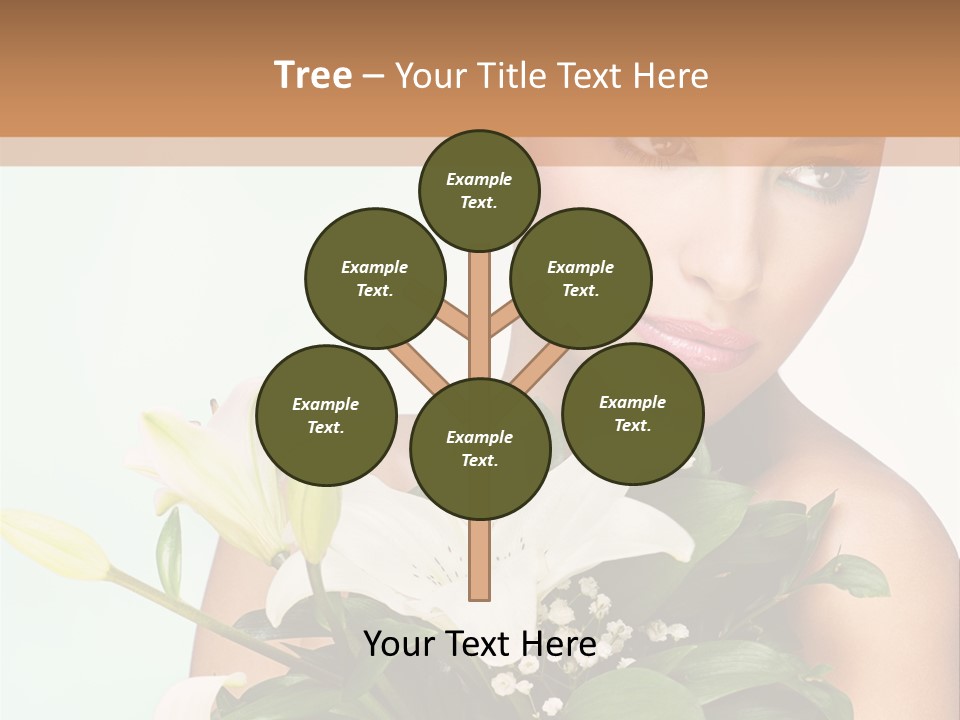 Pretty Girl Female PowerPoint Template