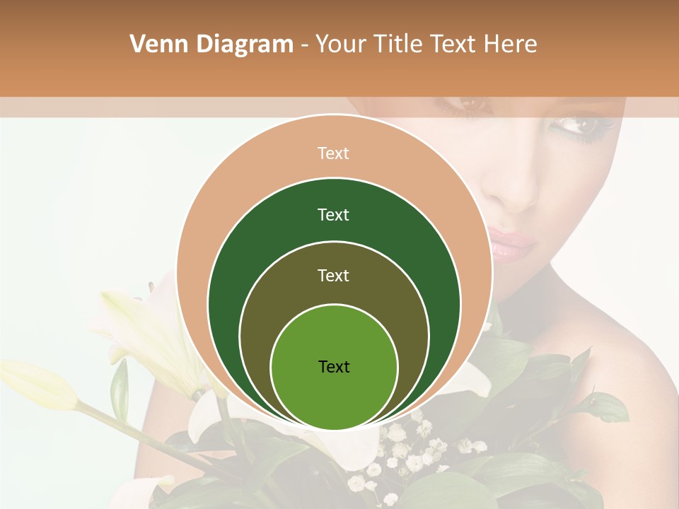 Pretty Girl Female PowerPoint Template