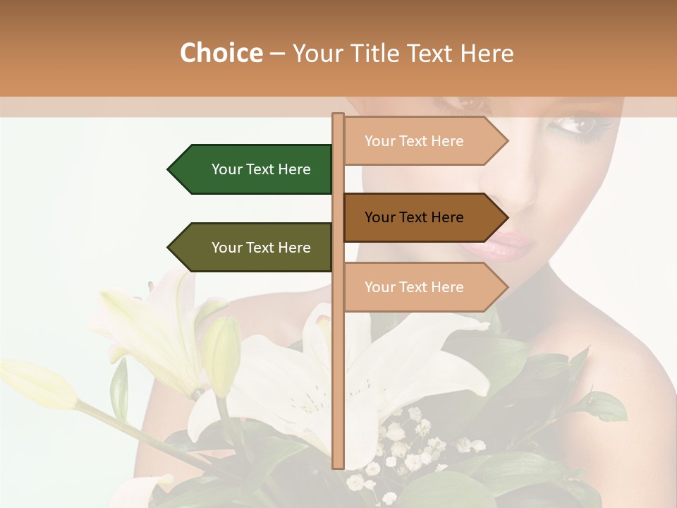 Pretty Girl Female PowerPoint Template