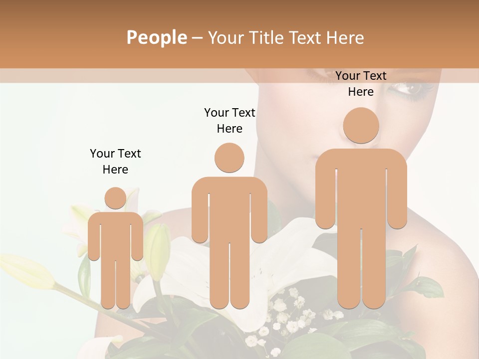 Pretty Girl Female PowerPoint Template