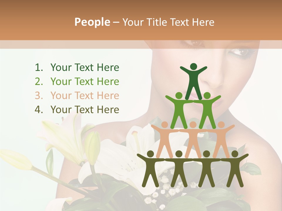 Pretty Girl Female PowerPoint Template