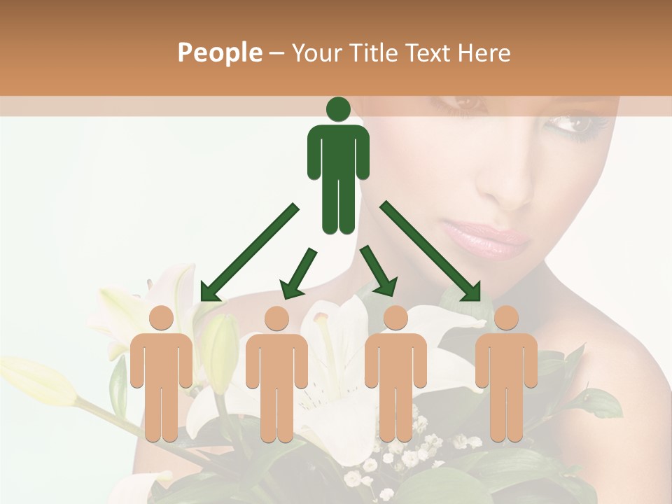 Pretty Girl Female PowerPoint Template