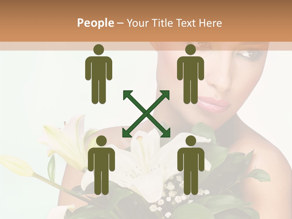 Pretty Girl Female PowerPoint Template