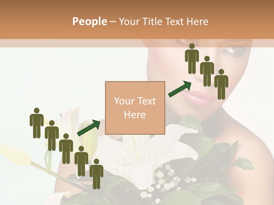 Pretty Girl Female PowerPoint Template