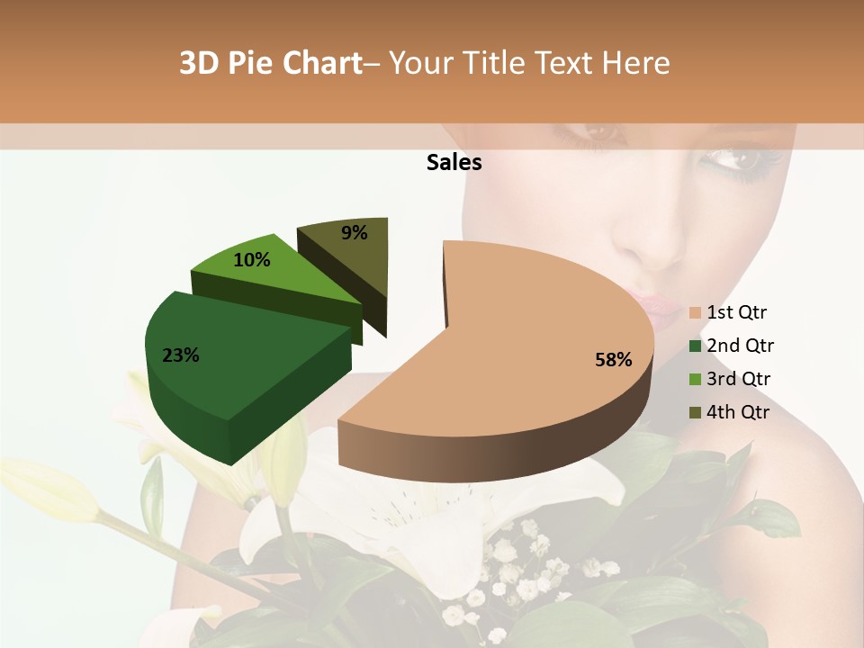 Pretty Girl Female PowerPoint Template