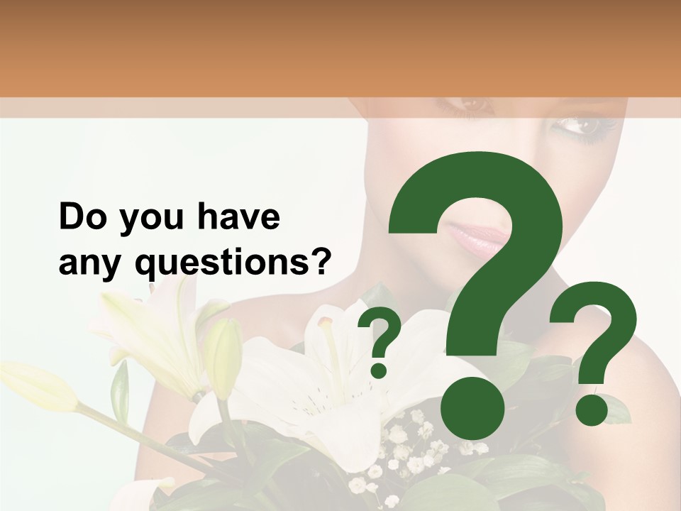 Pretty Girl Female PowerPoint Template