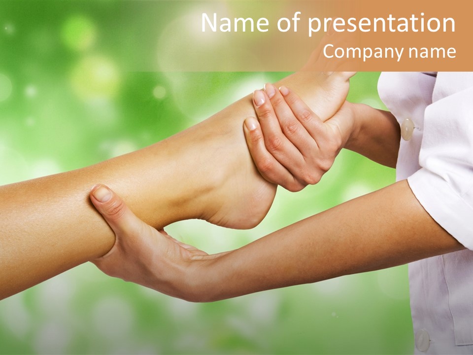 Skincare Masseuse Garden PowerPoint Template