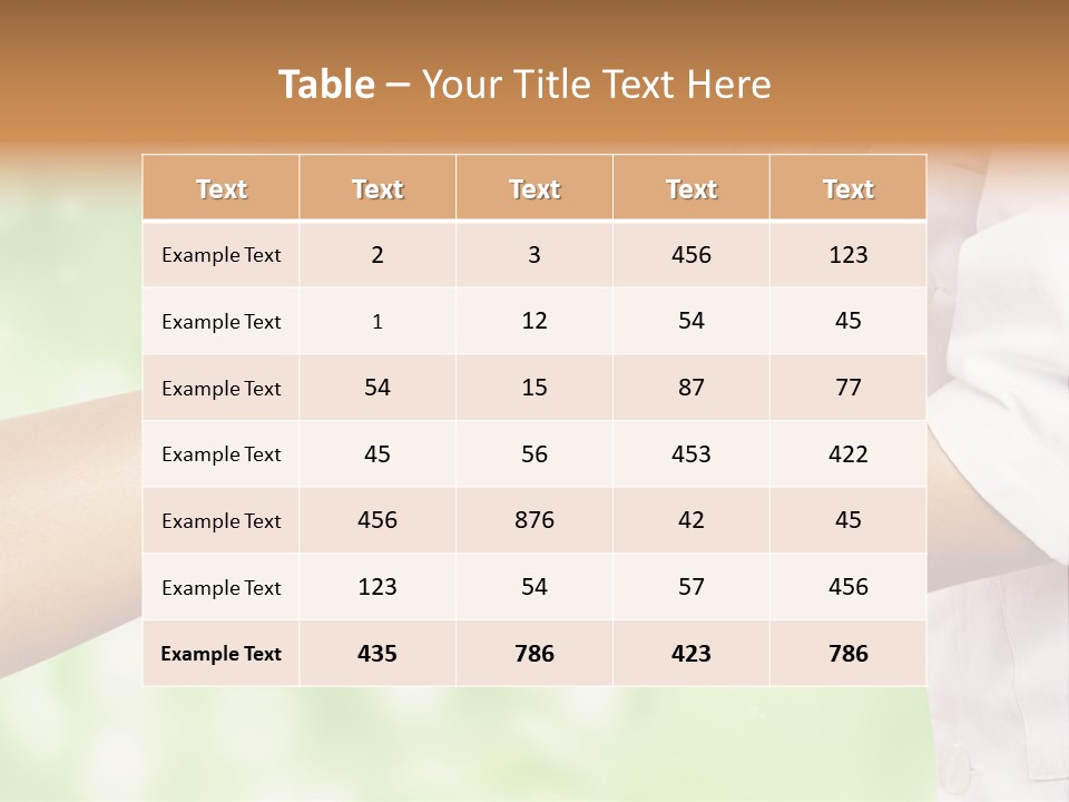 Skincare Masseuse Garden PowerPoint Template