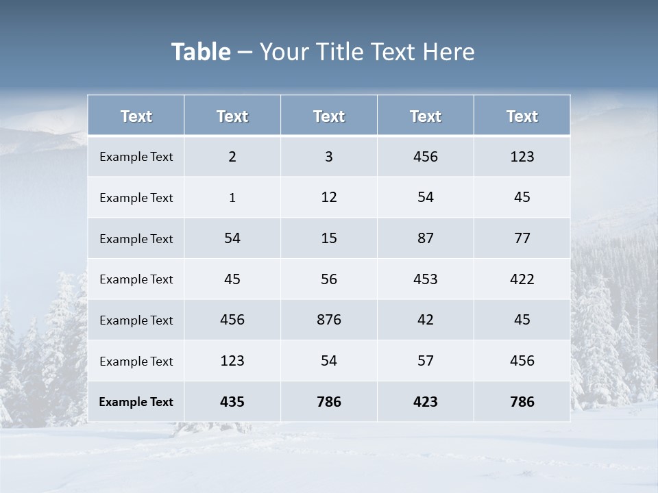 Illumination Beauty Ice PowerPoint Template