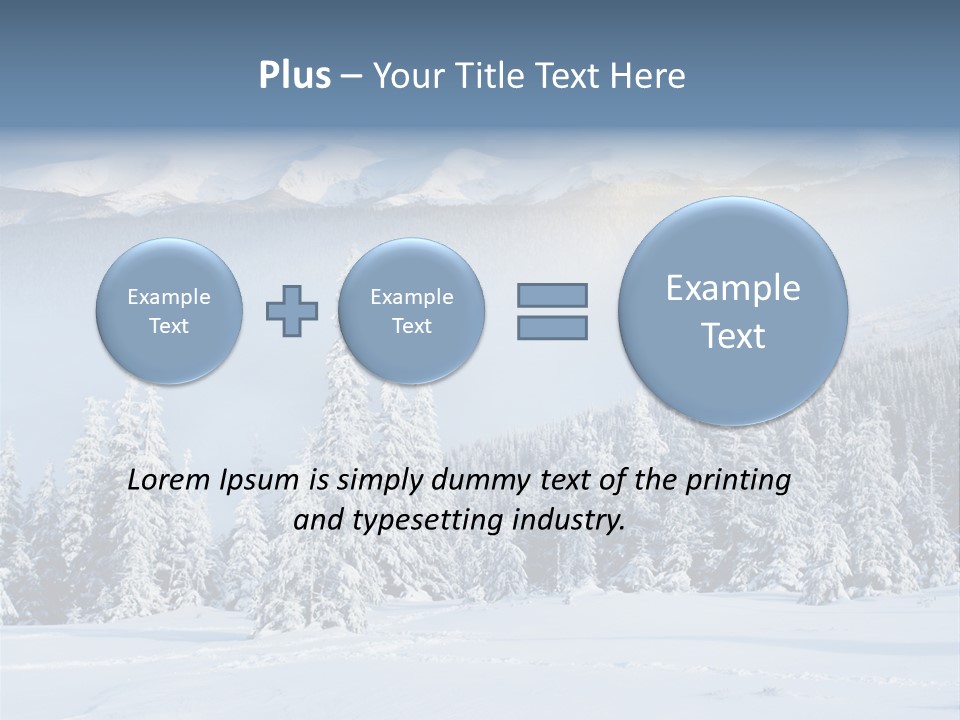 Illumination Beauty Ice PowerPoint Template
