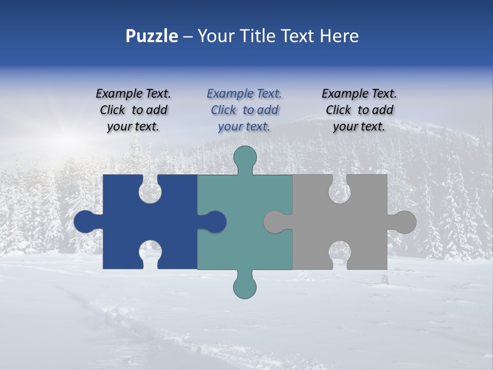 Nature Landscape Xmas PowerPoint Template