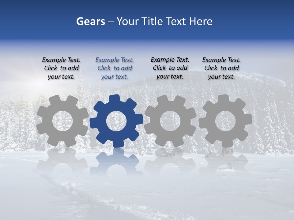 Nature Landscape Xmas PowerPoint Template