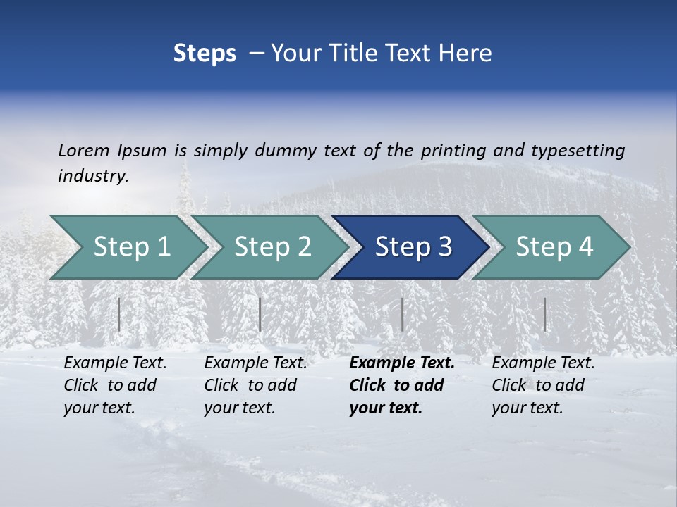 Nature Landscape Xmas PowerPoint Template