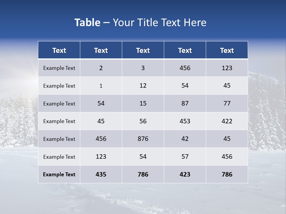 Nature Landscape Xmas PowerPoint Template