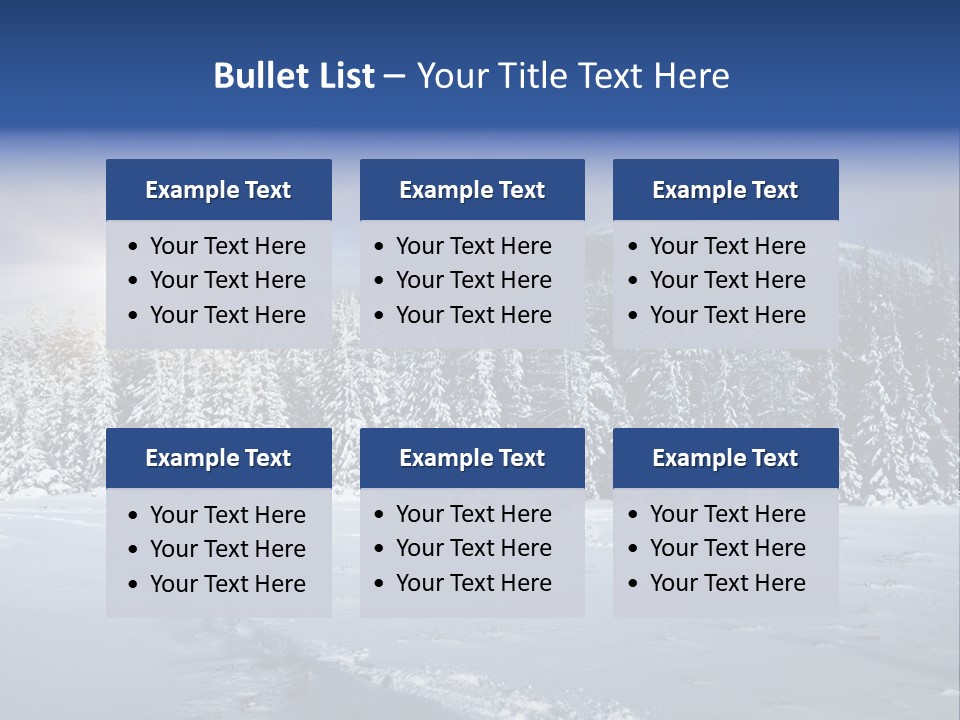 Nature Landscape Xmas PowerPoint Template