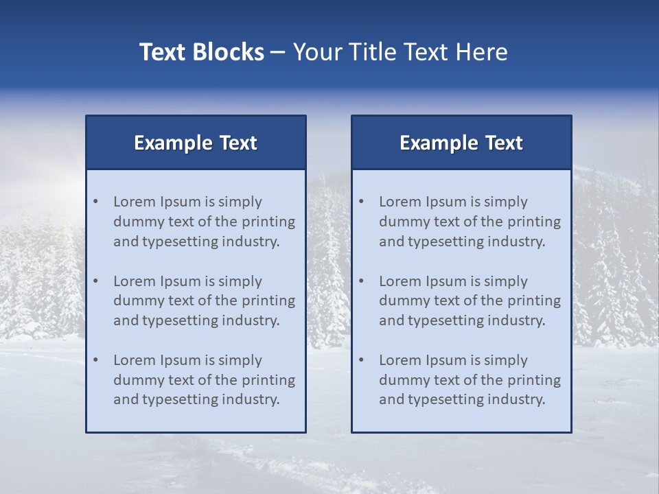 Nature Landscape Xmas PowerPoint Template