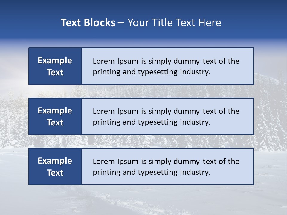 Nature Landscape Xmas PowerPoint Template