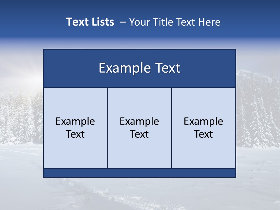 Nature Landscape Xmas PowerPoint Template