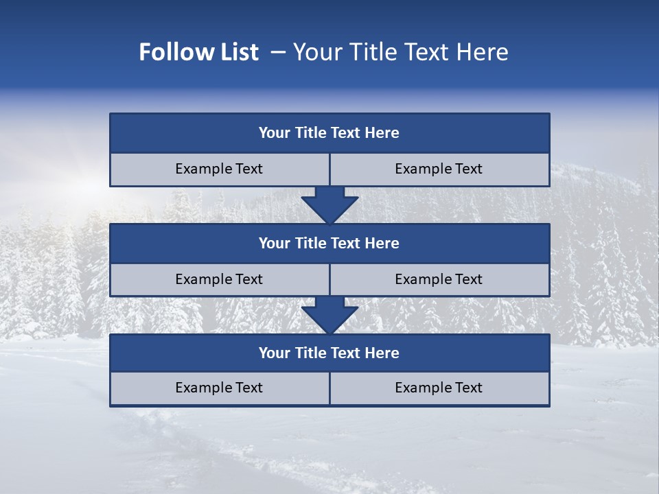 Nature Landscape Xmas PowerPoint Template