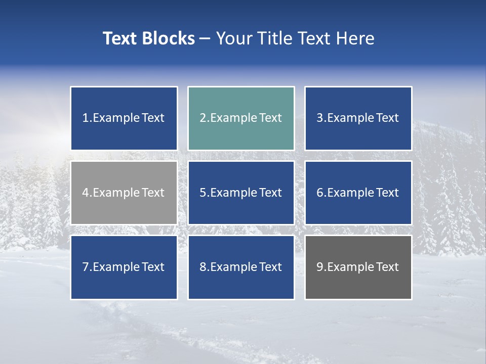 Nature Landscape Xmas PowerPoint Template