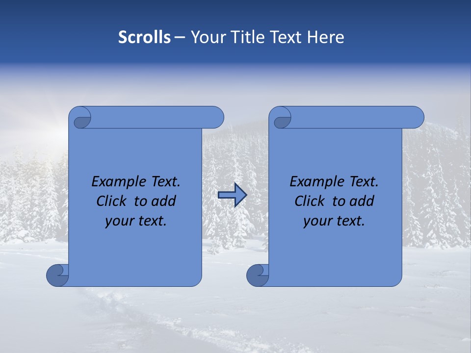 Nature Landscape Xmas PowerPoint Template