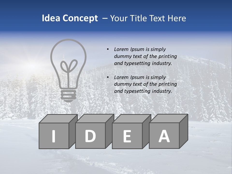 Nature Landscape Xmas PowerPoint Template