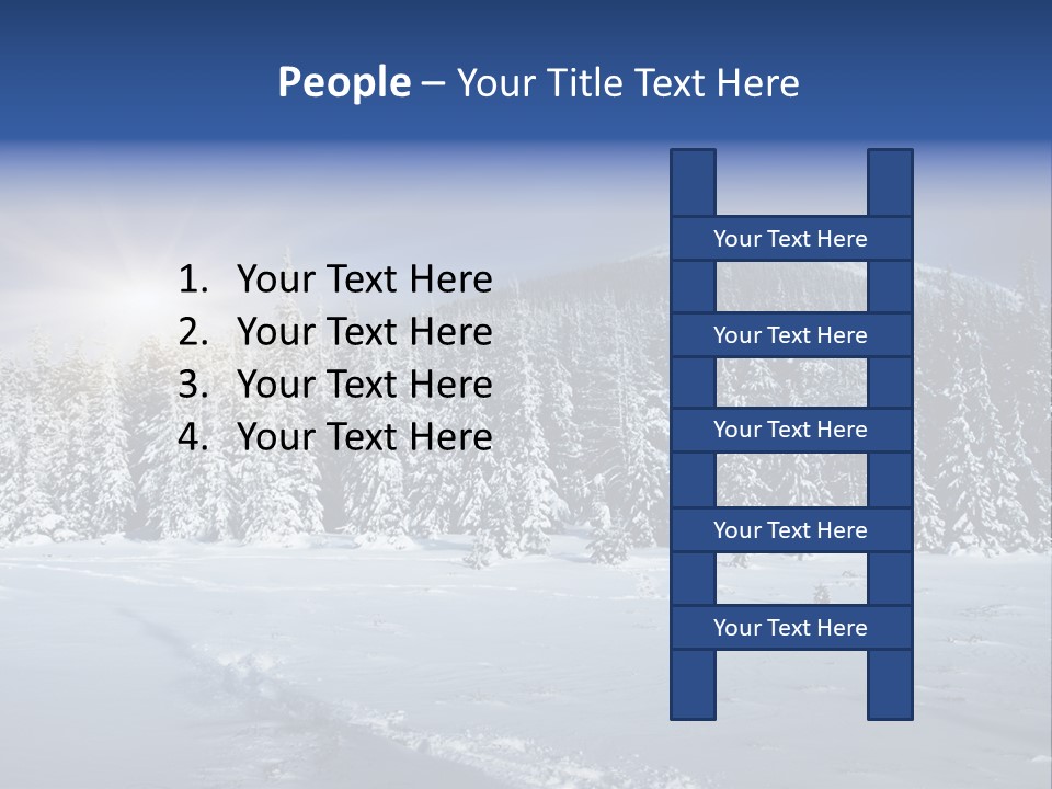 Nature Landscape Xmas PowerPoint Template