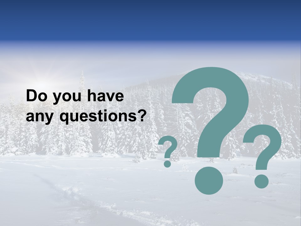 Nature Landscape Xmas PowerPoint Template