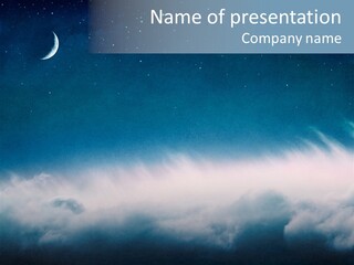 Mystical Cloud Background PowerPoint Template