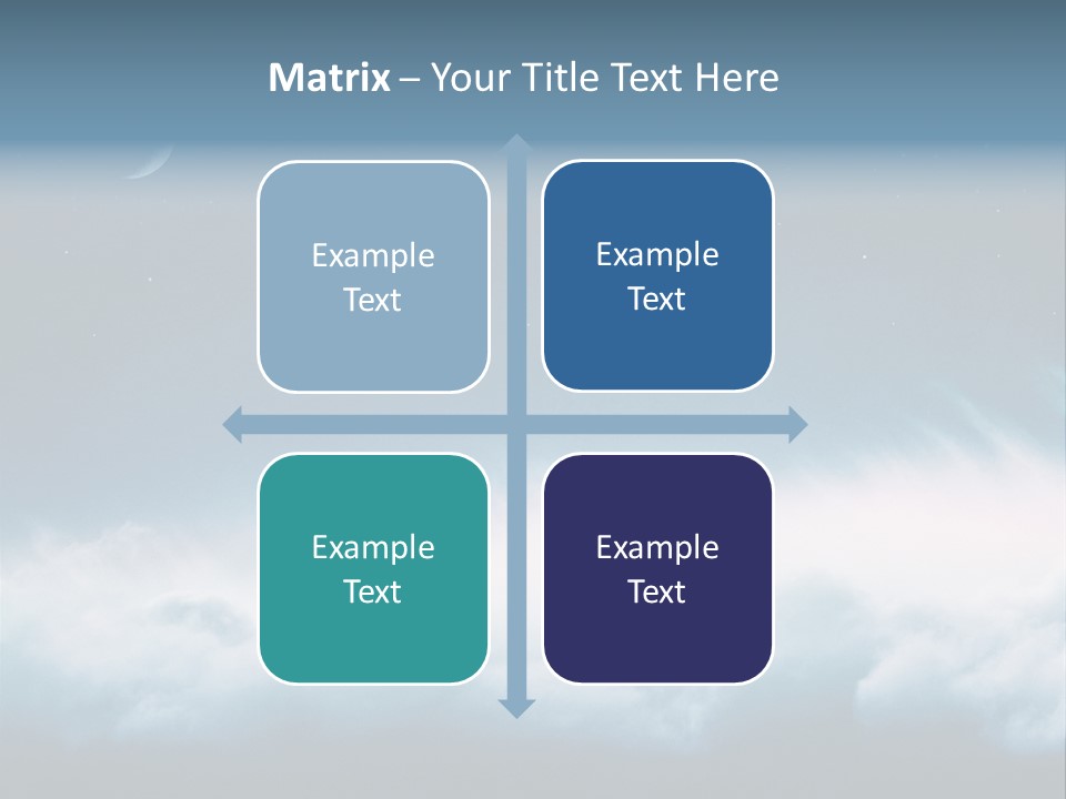 Mystical Cloud Background PowerPoint Template