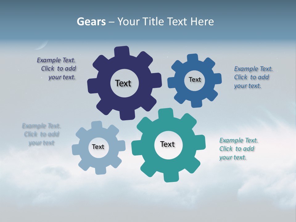 Mystical Cloud Background PowerPoint Template