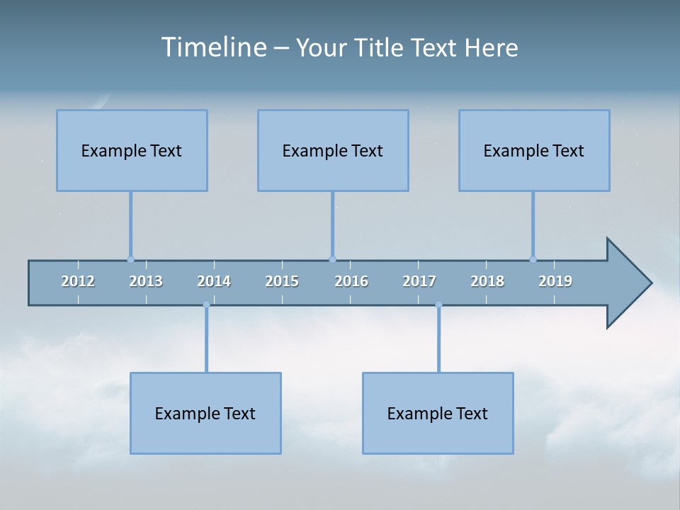Mystical Cloud Background PowerPoint Template